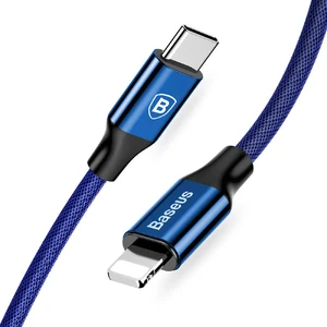 Кабель Baseus Yiven Series USB Type-C to Lightning Blue 1m CATLYW-A03 - Фото 1