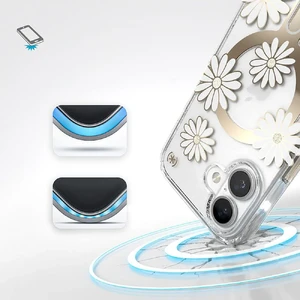 Прозрачный чехол Speck Presidio Lux ClickLock MagSafe для iPhone 16 - Фото 4