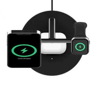 Бездротовий зарядний пристрій Belkin 3-in-1 Boost Charger Pro with MagSafe 15W Black для iPhone | AirPods | Apple Watch (2022) - Фото 3