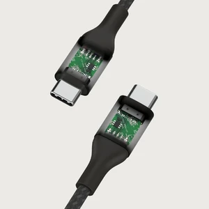 Нейлоновый кабель Belkin Boost USB-C to USB-C для быстрой зарядки PD3.1 240W (2m) Black - Фото 4