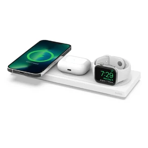 Док-станція Belkin BOOST↑CHARGE™ PRO 3-in-1 MagSafe White для iPhone | AirPods | Apple Watch + EU адаптер