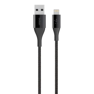 Нейлоновый кабель Belkin MIXIT↑ DuraTek Black Lightning to USB 1.2m F8J207bt04-BLK - Фото 1
