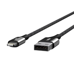 Нейлоновый кабель Belkin MIXIT↑ DuraTek Black Lightning to USB 1.2m - Фото 3