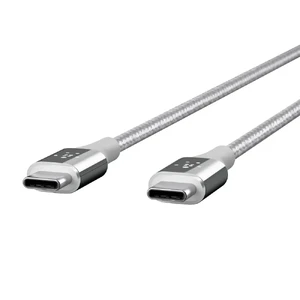 Нейлоновий кабель Belkin MIXIT ↑ DuraTek USB-C Silver 1.2m - Фото 3