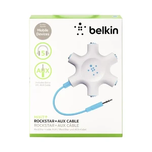Розгалужувач для навушників Belkin Rockstar White | Blue - Фото 2