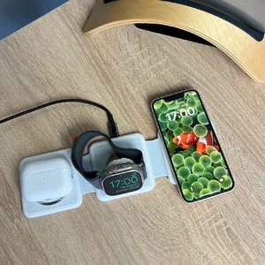 Складная портативная док-станция 3-в-1 для iPhone, Apple Watch, AirPods с быстрой зарядкой 15W | iLoungeMax MagSafe Foldable - Фото 3