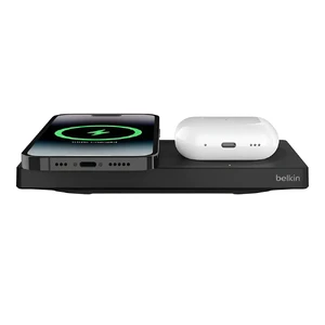 Беспроводная быстрая зарядка 2в1 с MagSafe Belkin BoostCharge Pro Black для iPhone/AirPods, 15 Вт - Фото 3