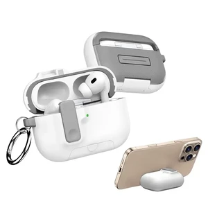 Чохол з замком та підставкою iLoungeMax Case with Stand White для AirPods Pro 3  - Фото 1