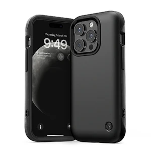 Протиударний чохол з MagSafe VRS Design Case Terra Guard Modern Matte Black для iPhone 15 Pro