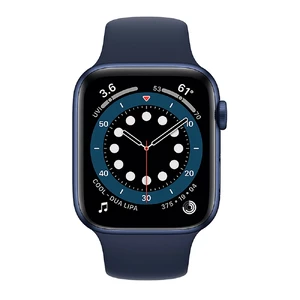 б/у Смарт-часы Apple Watch Series 6 GPS, 44mm Blue Aluminum Case with Deep Navy Sport Band (M00J3) - Фото 2