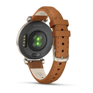 Смарт-часы Garmin Lily 2 Classic Cream Gold с кожаным ремешком Tan Leather Band - Фото 6