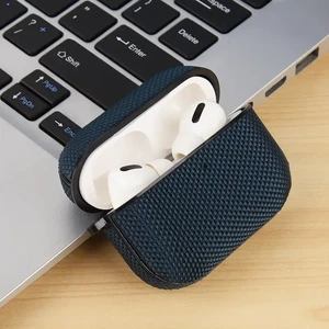 Чохол з карабіном iLoungeMax Nylon Case Black для AirPods Pro 3 - Фото 2