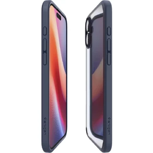 Прозорий синій чохол Spigen Ultra Hybrid для iPhone 16 - Фото 2