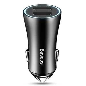 Автомобильная зарядка Baseus Golden Contactor Black 40W - Фото 2