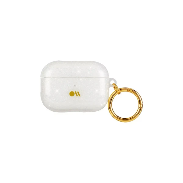 Блискучий силіконовий чохол з карабіном Case-Mate Crystal для AirPods Pro у Рівному