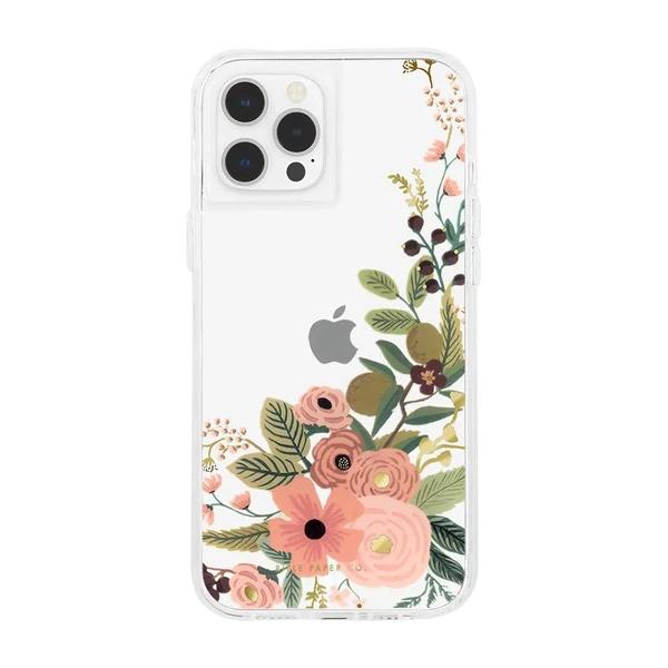 Прозрозорий чохол Case-Mate Rifle Paper Co. Party Rose для iPhone 12 | 12 Pro