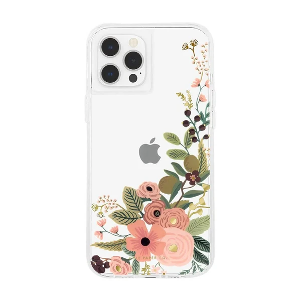 Прозорий чохол Case-Mate Rifle Paper Co. Party Rose для iPhone 12 Pro Max у Рівному