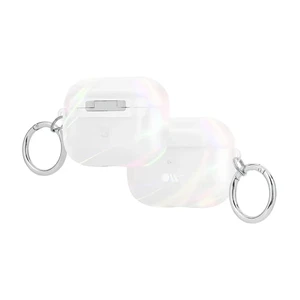 Блестящий силиконовый чехол с карабином Case-Mate Soap Bubble для AirPods Pro - Фото 2