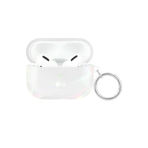 Блестящий силиконовый чехол с карабином Case-Mate Soap Bubble для AirPods Pro - Фото 3