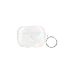 Блискучий силіконовий чохол з карабіном Case-Mate Soap Bubble для AirPods Pro