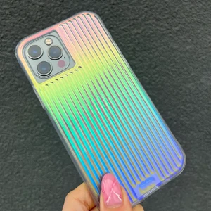 Захисний чохол веселка Case-Mate Tough Groove Iridescent для iPhone 12 | 12 Pro - Фото 5