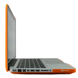 Помаранчевий пластиковий чохол iLoungeMax Soft Touch для MacBook Pro 15.4" - Фото 2