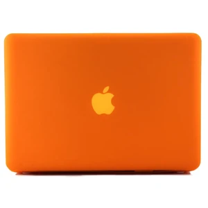 Помаранчевий пластиковий чохол iLoungeMax Soft Touch для MacBook Pro 15.4"  - Фото 1