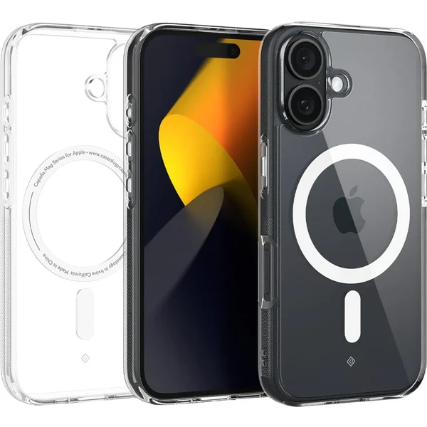 Прозорий білий чохол Spigen Caseology Capella Mag для iPhone 16 у Вінниці