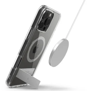 Прозорий сірий чохол Spigen Caseology Capella MagSafe KickStand для iPhone 16 Pro - Фото 5