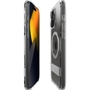 Прозорий сірий чохол Spigen Caseology Capella MagSafe KickStand для iPhone 16 Pro - Фото 9