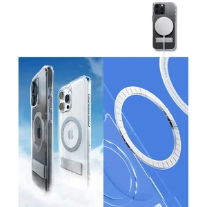 Прозорий сірий чохол Spigen Caseology Capella MagSafe KickStand для iPhone 16 Pro - Фото 14
