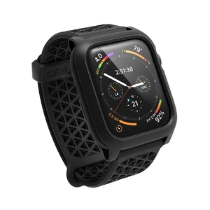 Противоударный чехол-ремешок Catalyst Impact Protection Stealth Black для Apple Watch 44mm SE 2 | SE | 6 | 5 | 4 - Фото 2