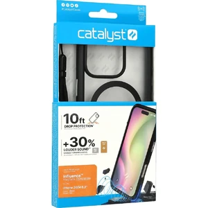 Прозрачный черный чехол Catalyst Influence Case Mag для iPhone 16 Pro Max - Фото 7