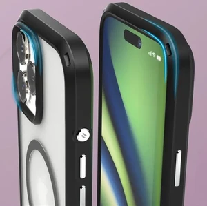 Прозрачный черный чехол Catalyst Influence Case Mag для iPhone 16 Pro Max - Фото 3