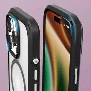 Чохол прозорий з чорним Catalyst Influence Case Mag для iPhone 16 Pro - Фото 2
