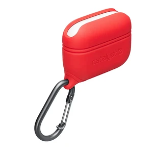 Противоударный водонепроницаемый чехол с карабином Catalyst Waterproof Case Red для AirPods Pro - Фото 3