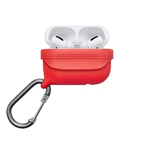 Противоударный водонепроницаемый чехол с карабином Catalyst Waterproof Case Red для AirPods Pro - Фото 2