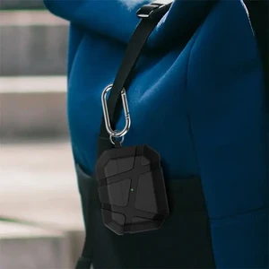 Чохол з карабіном iLoungeMax Ultra Hybrid Case Black для AirPods Pro 3 - Фото 7