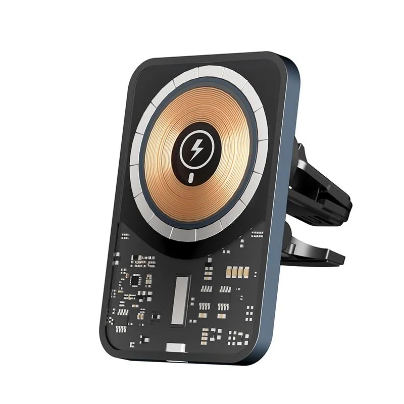 Магнітний автотримач MagSafe з бездротовою зарядкою iLoungeMax для iPhone 15 | 14 | 13 | 12 в дефлектор
