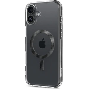 Прозорий чорний чохол Spigen Ultra Hybrid Mag для iPhone 16 - Фото 4