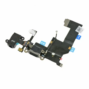 Шлейф с разъемом зарядки + разъем аудио для iPhone 5  - Фото 1