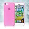 Розовый ультратонкий чехол O'Thinner 0.2mm для iPhone 5C  - Фото 1