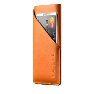 Чохол-карман MUJJO Leather Wallet Sleeve Tan для iPhone X | XS