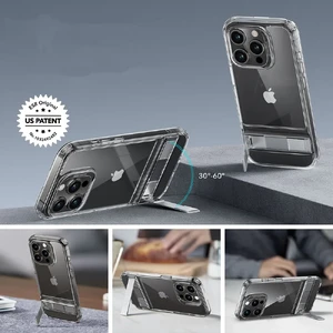 Чехол с металлической подставкой ESR Boost Kickstand Clear для iPhone 15 Pro Max - Фото 3