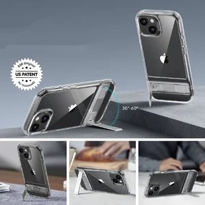 Чехол с металлической подставкой ESR Boost Kickstand Clear для iPhone 15 - Фото 8
