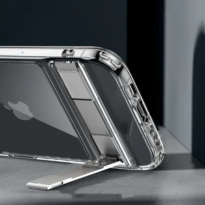 Чехол с металлической подставкой ESR Boost Kickstand Clear для iPhone 15 - Фото 4