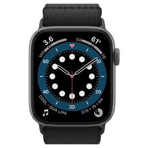 Чорний нейлоновий ремінець Spigen Band Lite Fit Black для Apple Watch Series 6 | 5 | 4 | SE (44mm) - Фото 3