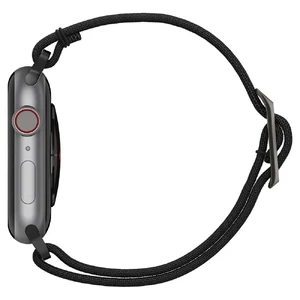 Чорний нейлоновий ремінець Spigen Band Lite Fit Black для Apple Watch Series 6 | 5 | 4 | SE (44mm) - Фото 4