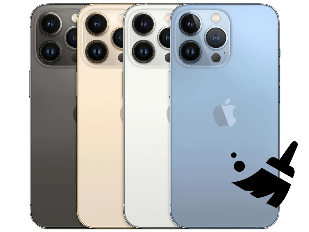 Чистка от пыли и грязи iPhone 13 Pro Max