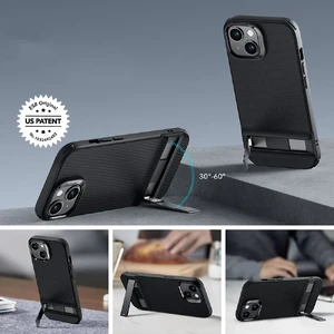 Чохол із металевою підставкою ESR Boost Kickstand Black для iPhone 15 - Фото 7